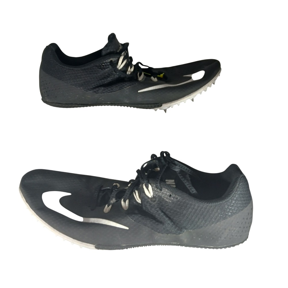 Nike Zoom Rival S 8 Track‎ Spikes 13 Black White Sprint Racing Cleats 806554-001